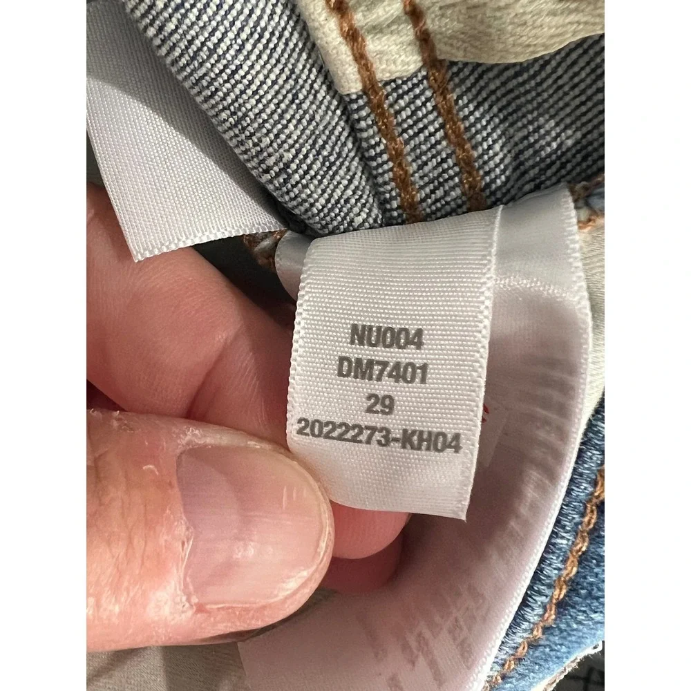 Madewell Flared Wide Leg Jeans Medium Wash High Rise Raw Hem Women's 29 Stretch - Picture 7 of 12